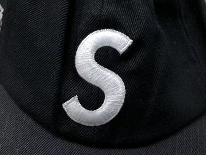 Supreme World Famous S Logo 6-Panel Hat Black