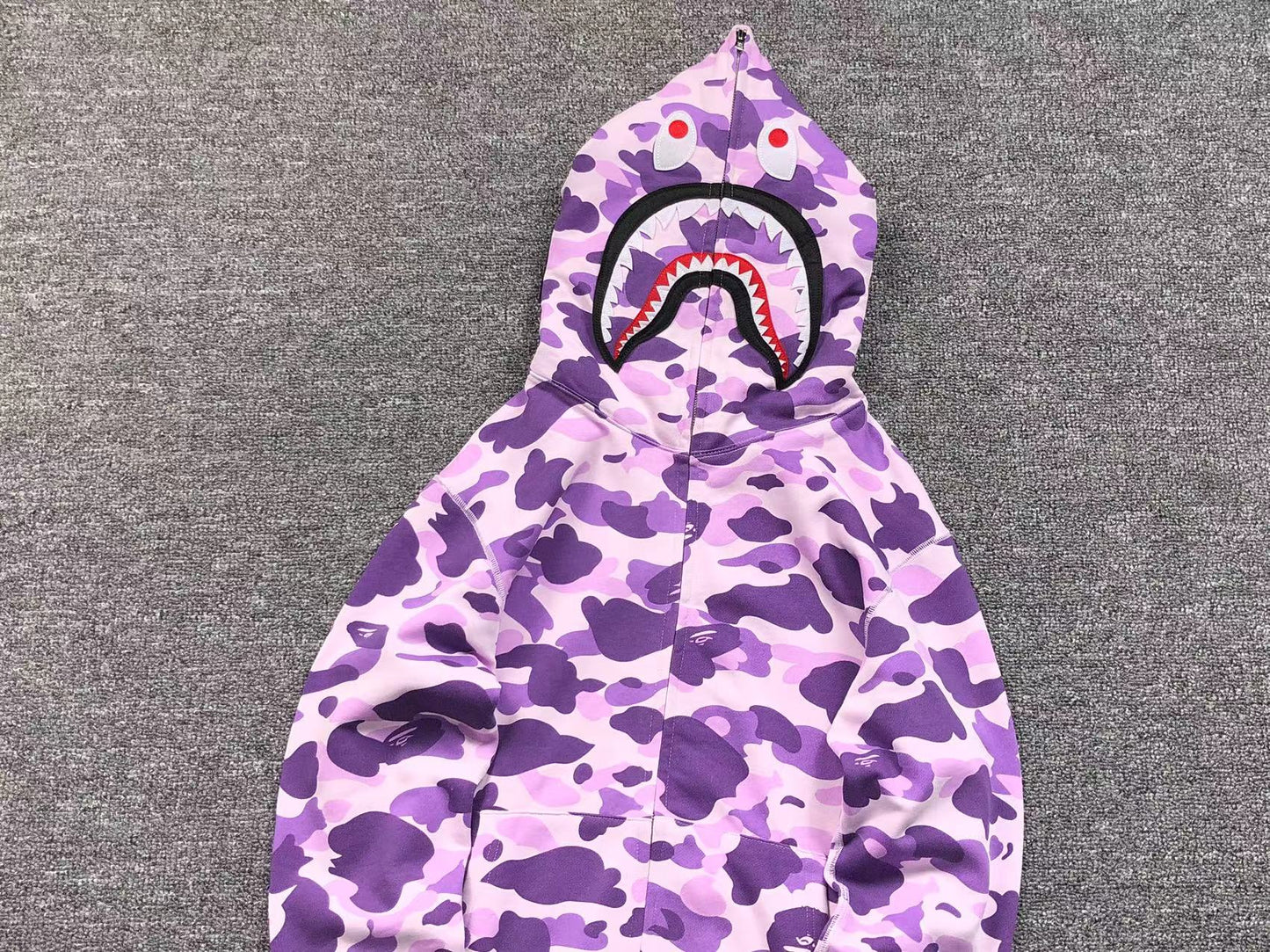 BAPE SHARK TAIPEI LIMITED FULL ZIP HOODIE PURPLE