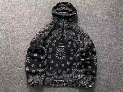 Supreme Reflective Bandana Anorak Black