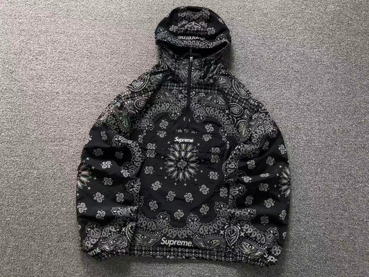 Supreme Reflective Bandana Anorak Black