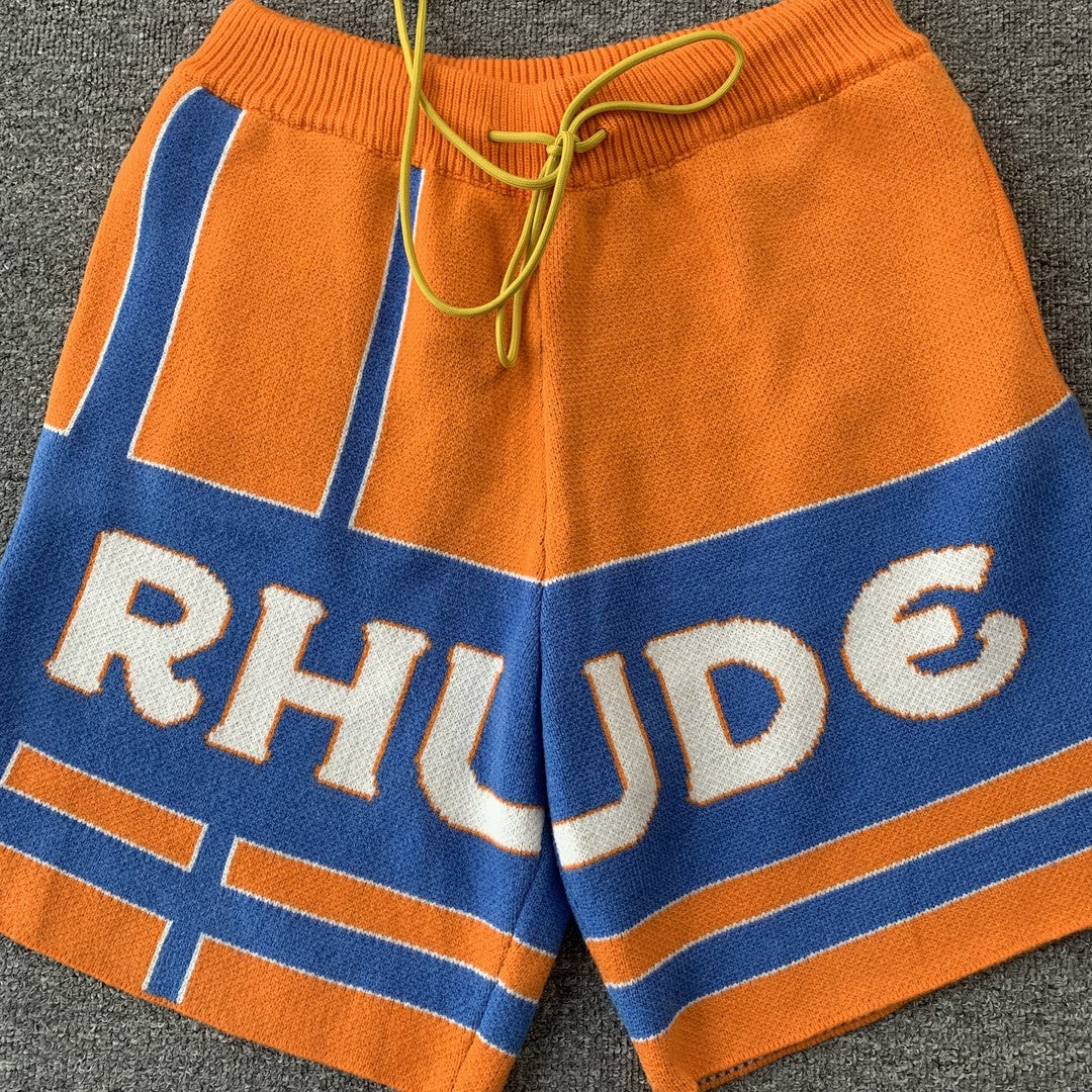 RHUDE SHORTS ORANGE