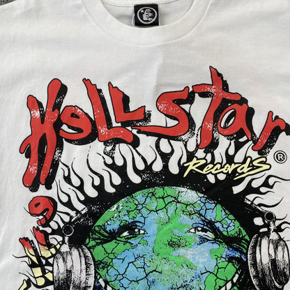 HELLSTAR HEAVEN ON EARTH TEE WHITE