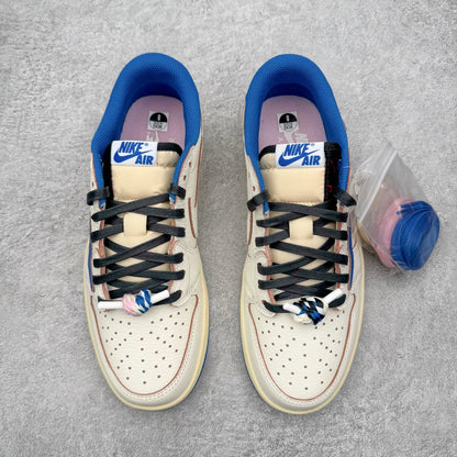Jordan 1 Low Fragment X Travis Scott Sail Military Blue