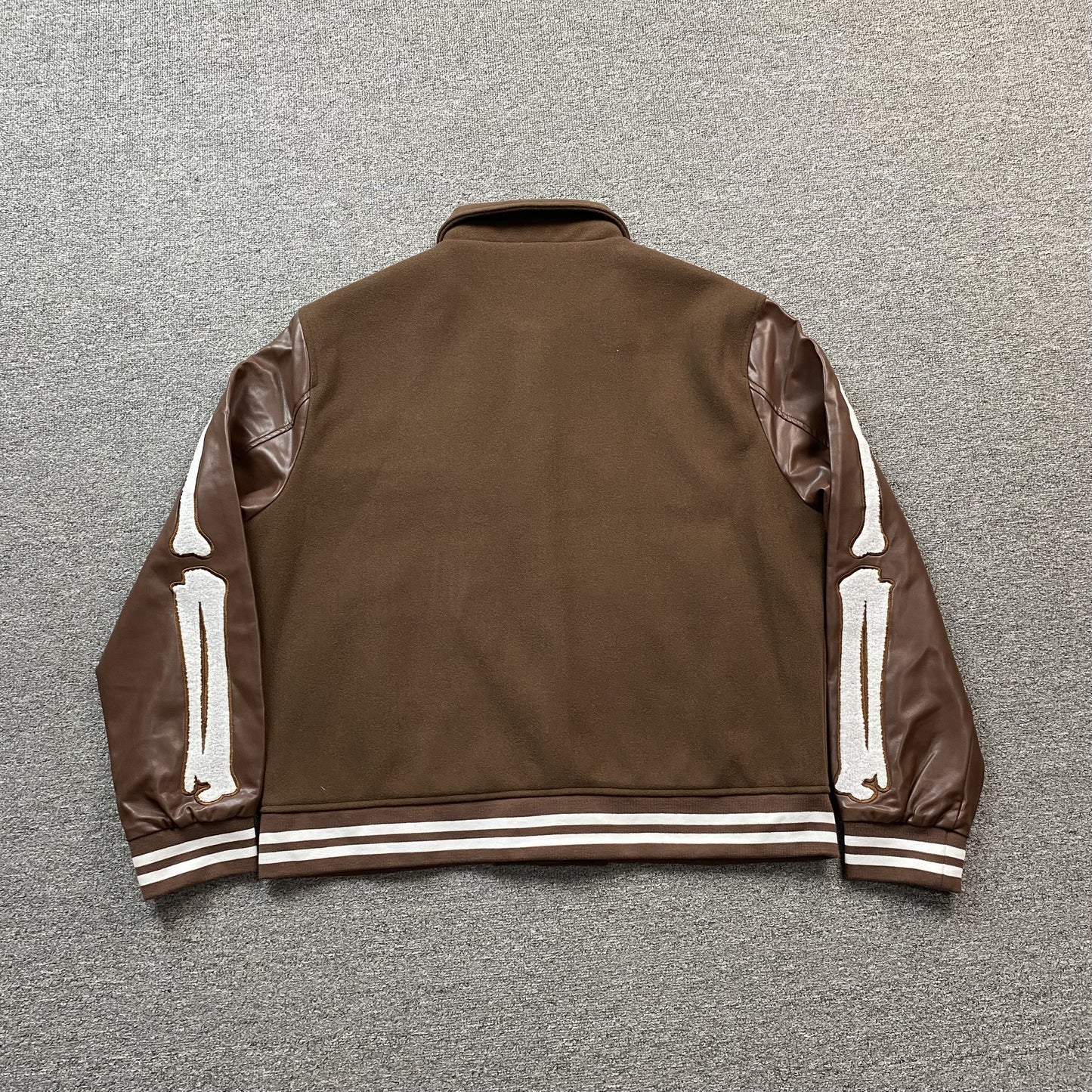 AMIRI BONES BOMBER JACKET BROWN