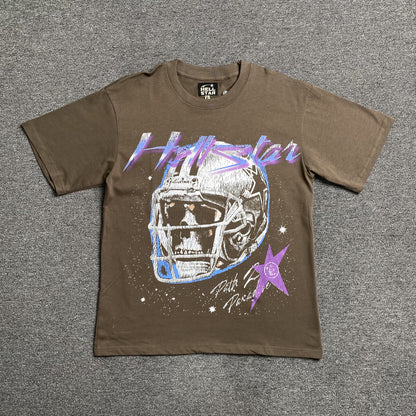 HELLSTAR DALLAS COWBOY HELMET TEE BROWN