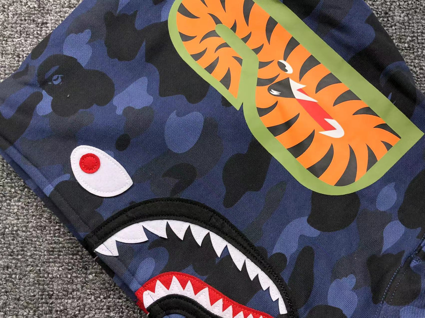 BAPE COLOR CAMO SHARK FULL ZIP HOODIE BLUE