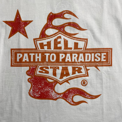 HELLSTAR BIKER TOUR TEE WHITE