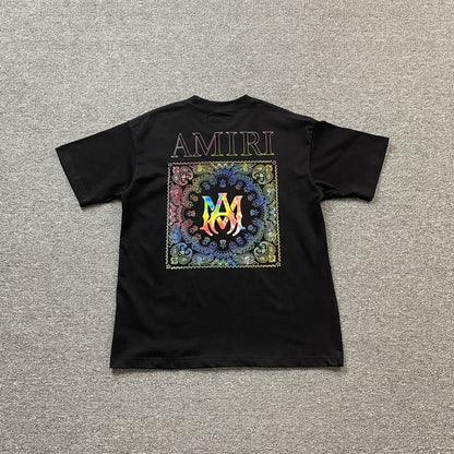 AMIRI BANDANA PRINT TEE BLACK