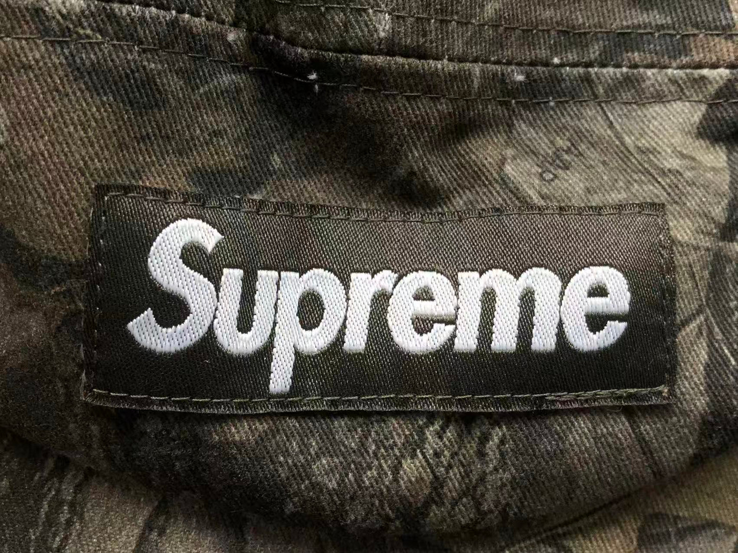 Supreme Washed Chino Twill Camp Cap Realtree Hardwoods Camo