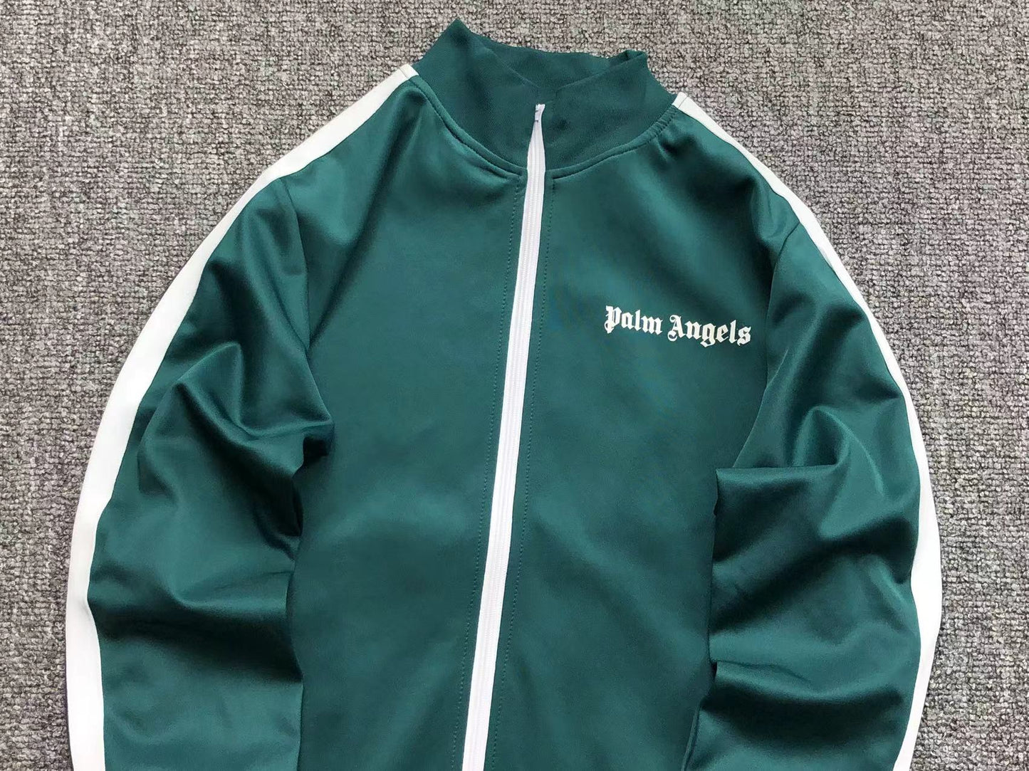 PALM ANGELS CLASSIC TRACK JACKET GREEN