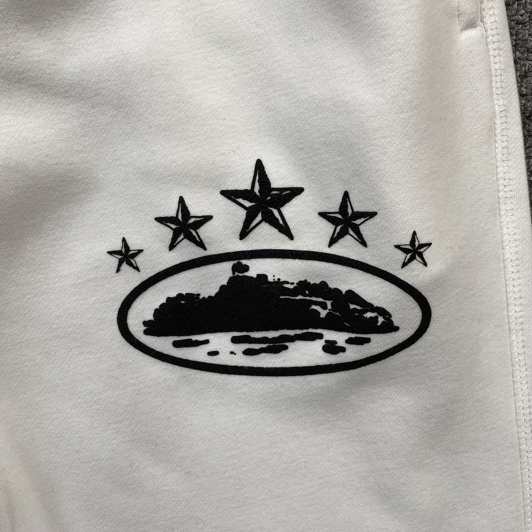 CORTEIZ ALCATRAZ 5 STARZ SWEATPANT WHITE