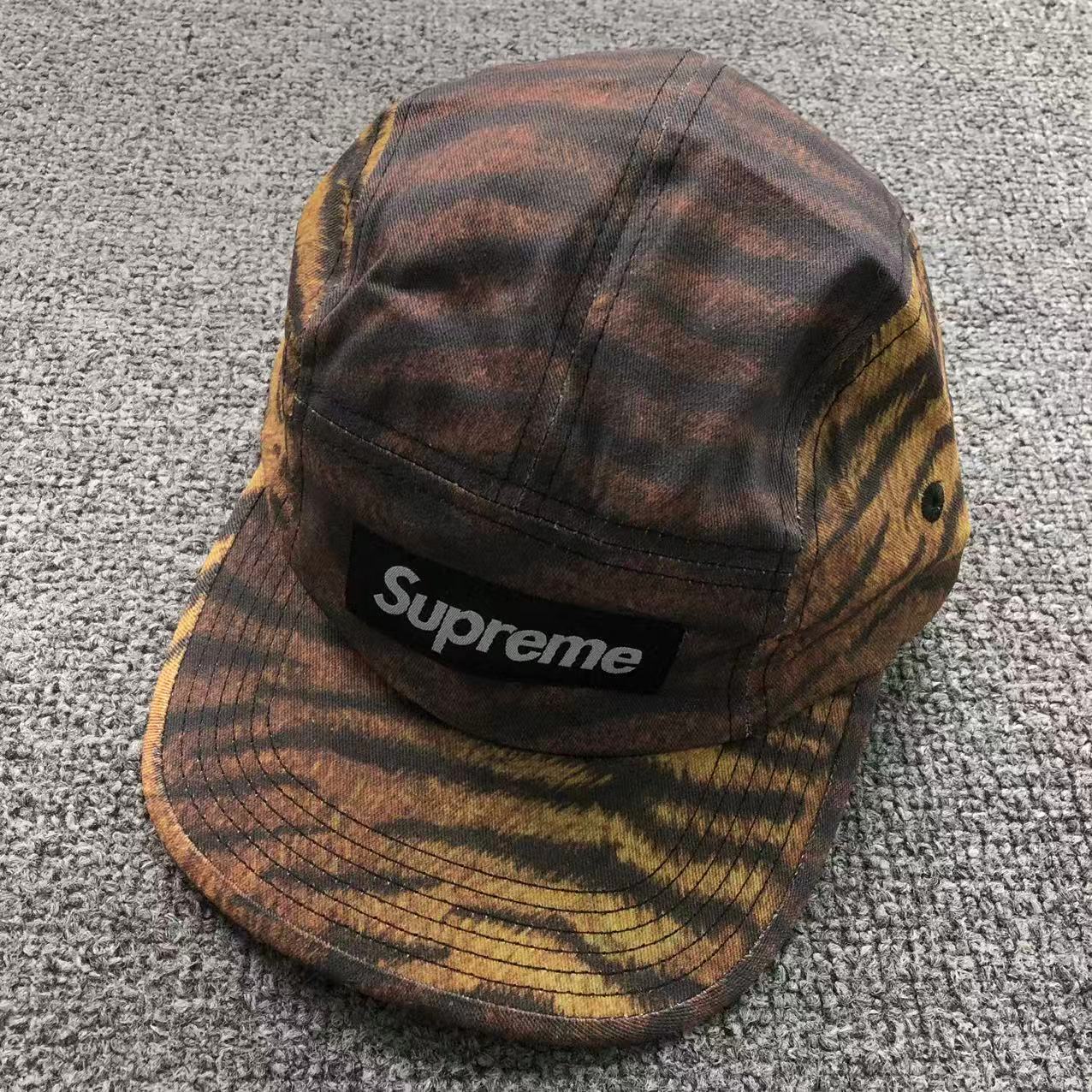 Supreme Washed Chino Twill Camp Cap Tiger