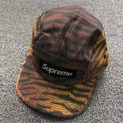 Supreme Washed Chino Twill Camp Cap Tiger