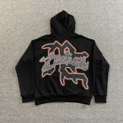 Mixed Emotion Rhinestone Jacket Black