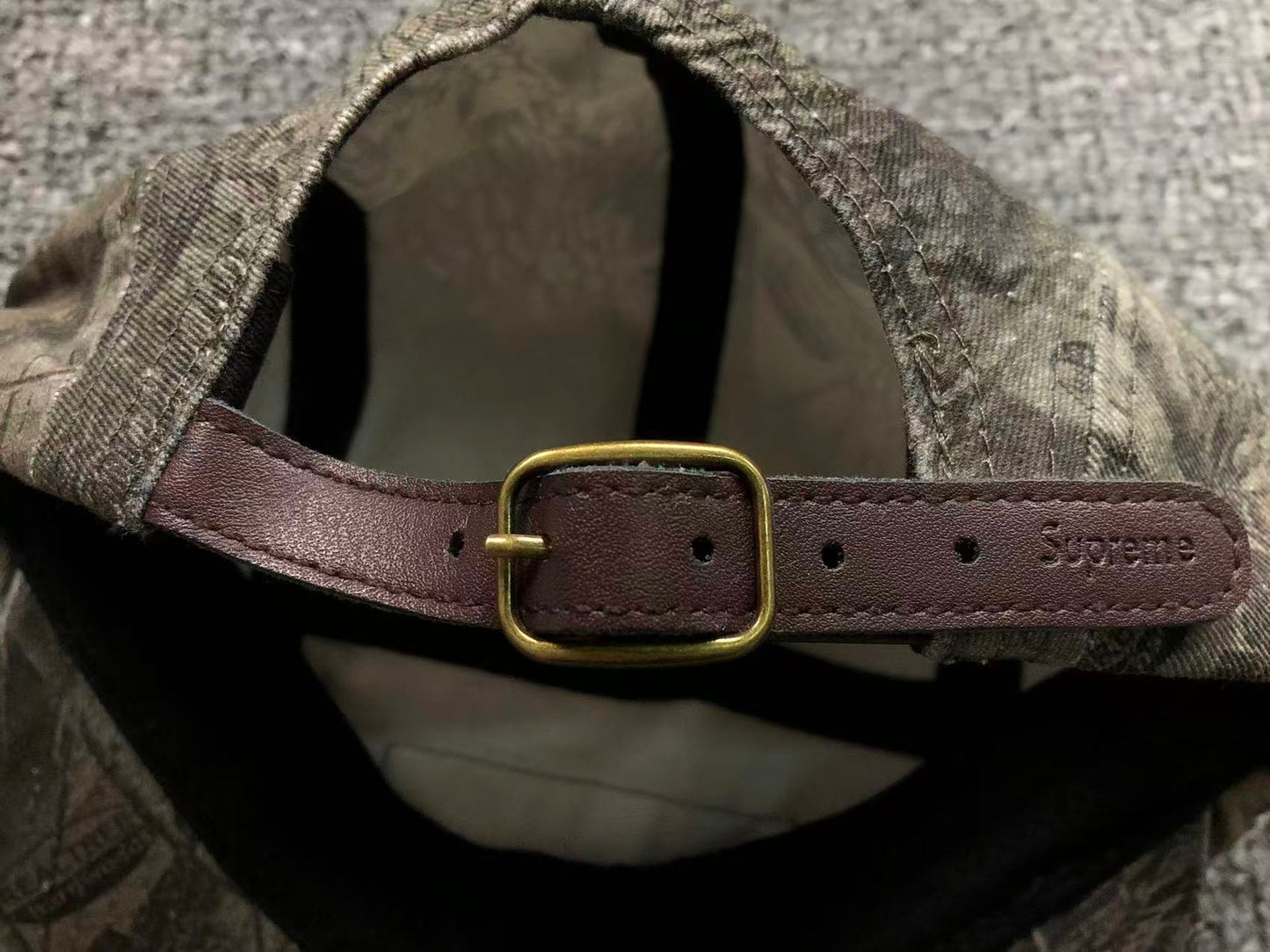 Supreme Washed Chino Twill Camp Cap Realtree Hardwoods Camo