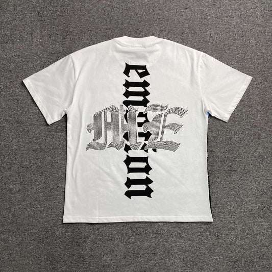 Mixed Emotion Astronaut Rhinestone Tee White