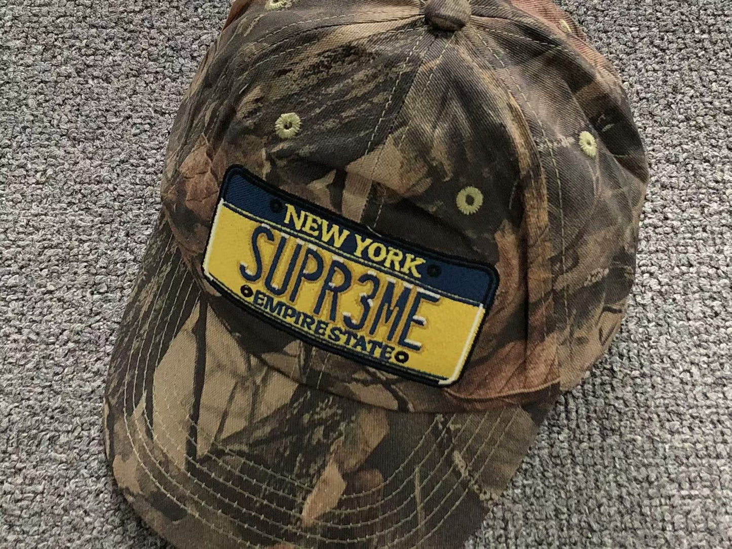 Supreme License Plate 6-Panel Camo