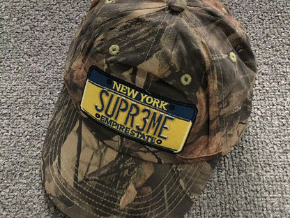 Supreme License Plate 6-Panel Camo