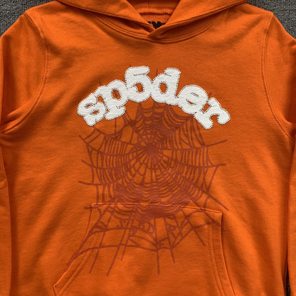 SP5DER WEBSUIT HOODIE ORANGE