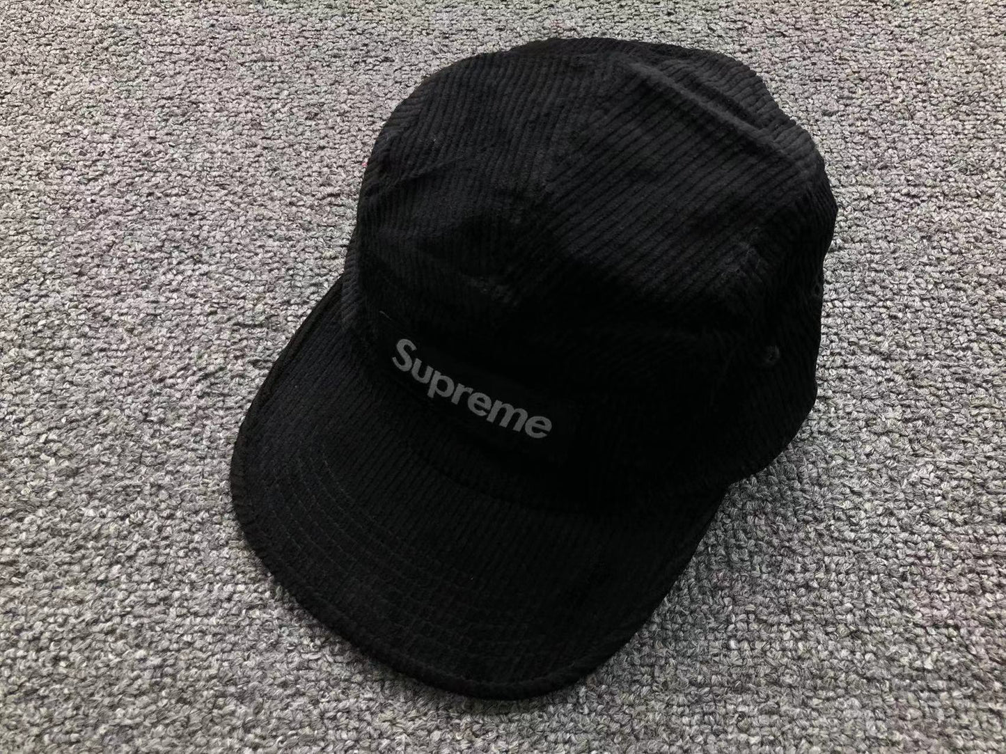 Supreme Corduroy Camp Cap Black