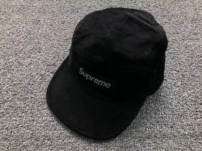 Supreme Corduroy Camp Cap Black