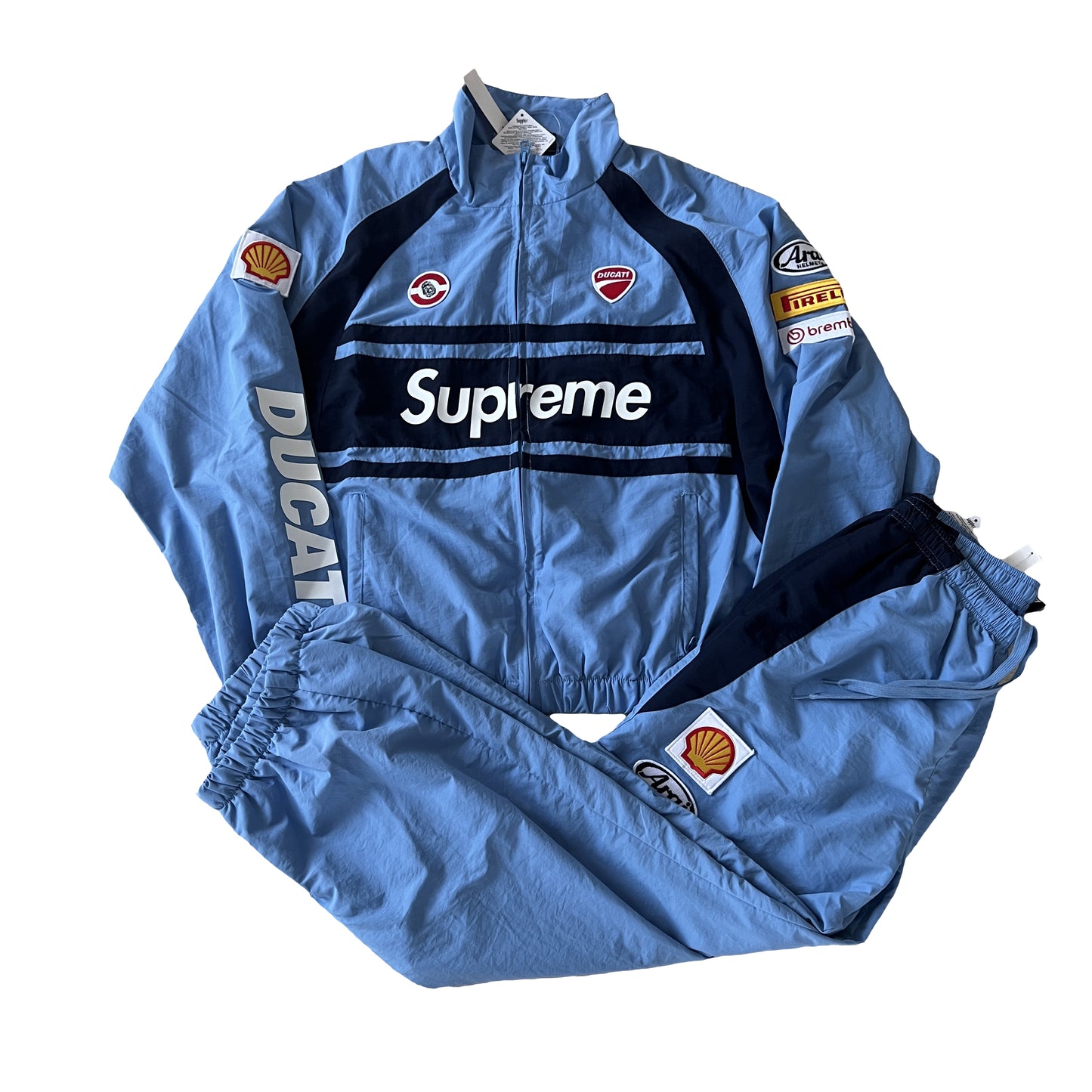 SUPREME DUCATI TRACK JACKET LIGHT BLUE