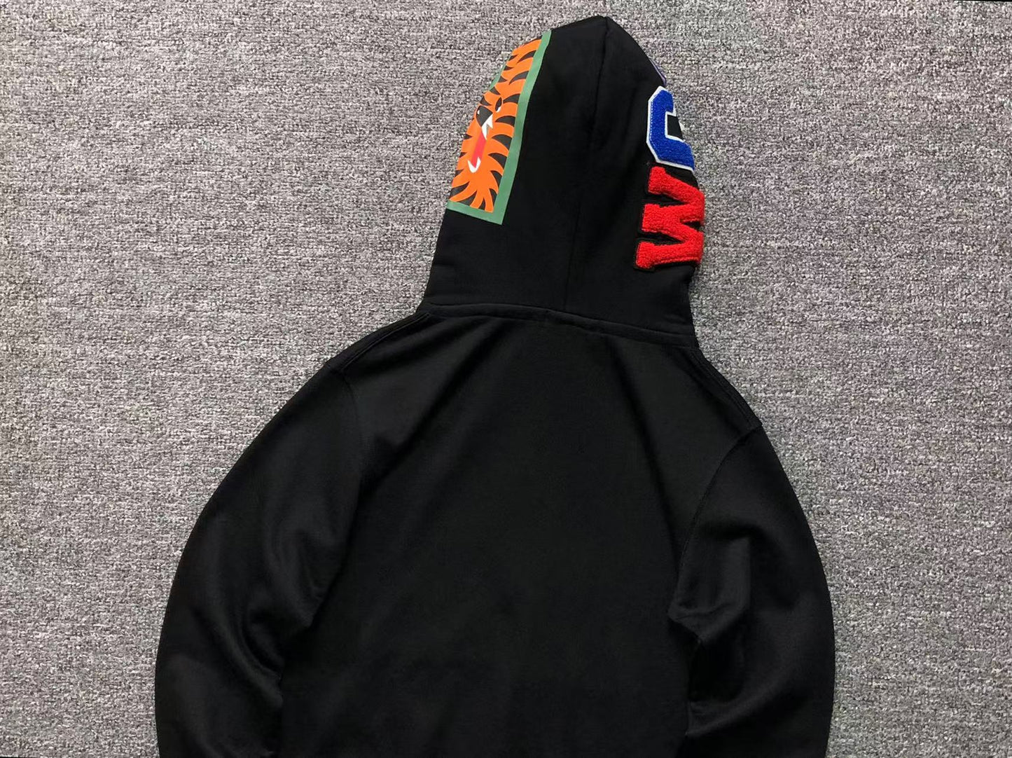 BAPE ABC SHARK FULL ZIP DOUBLE HOODIE BLACK PINK