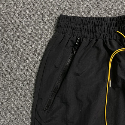 RHUDE RH LOGO SHORTS BLACK