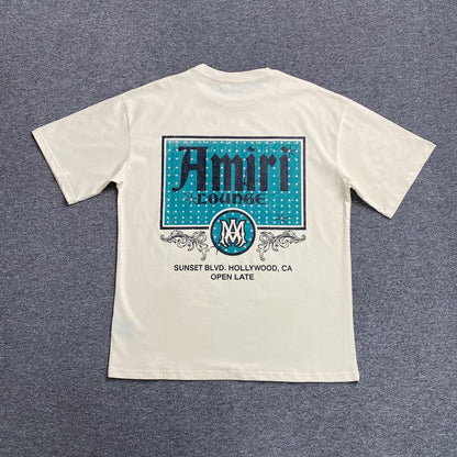 AMIRI CRYSTAL LOUNGE TEE WHITE