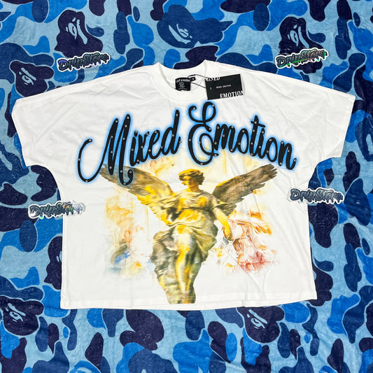 Mixed Emotion Pearl Tee White