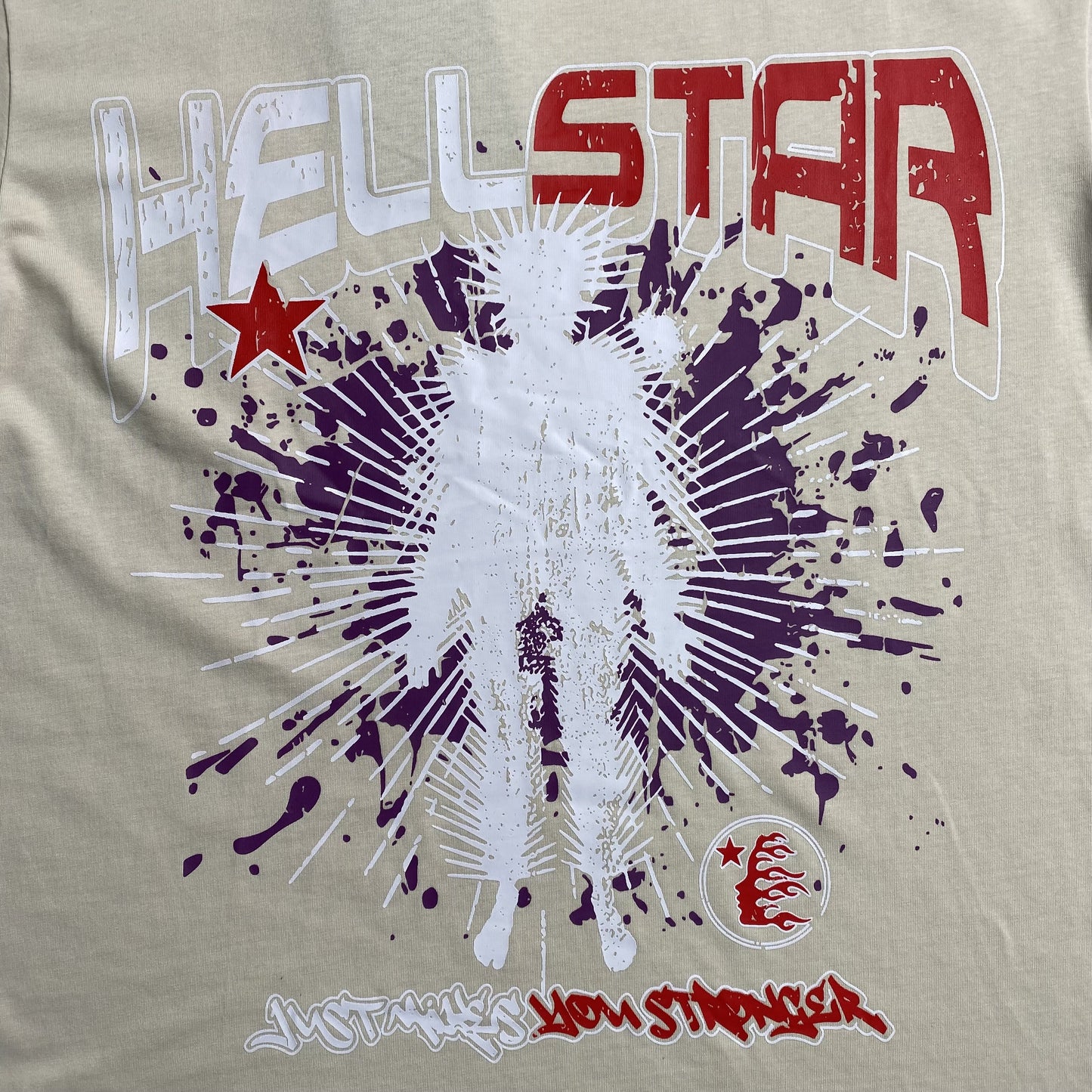 HELLSTAR MAKES YOU STRANGER TEE WHITE