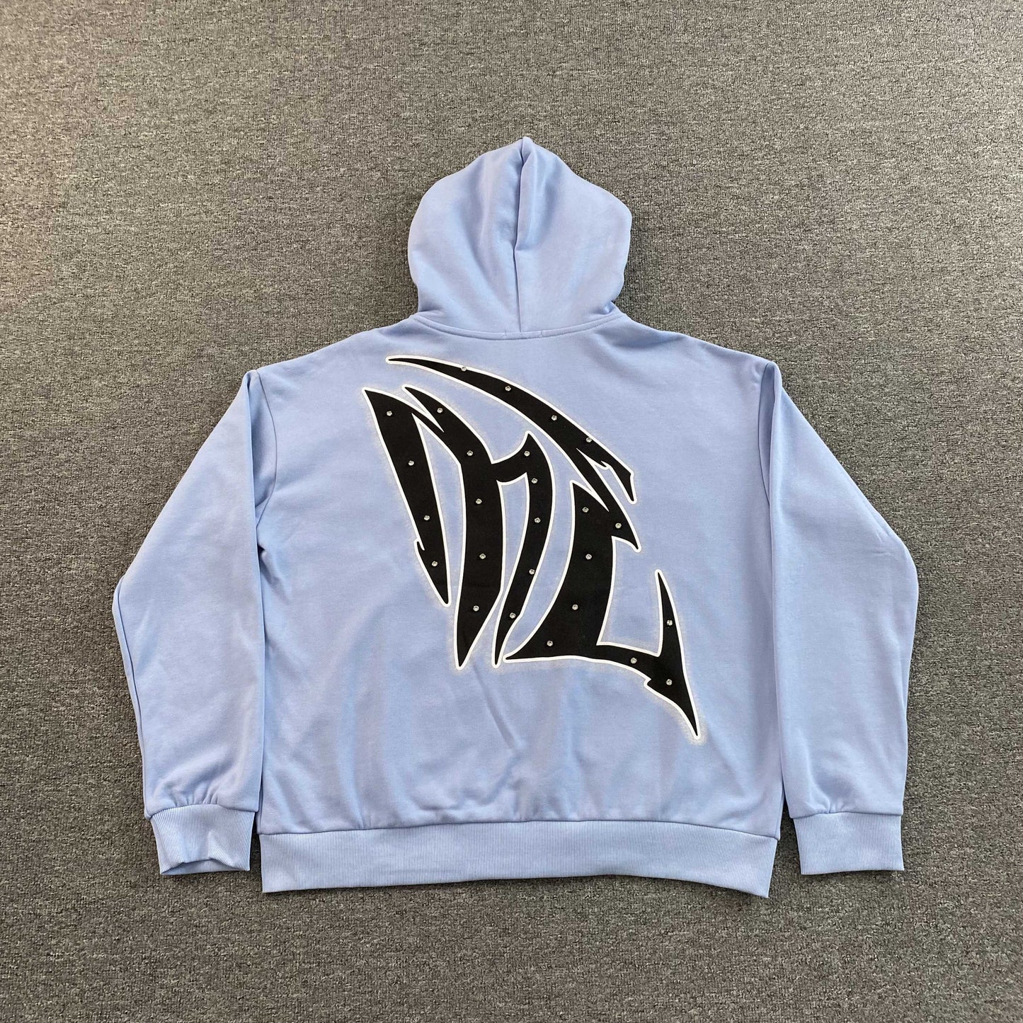 Mixed Emotion Graffiti Jacket Skyblue