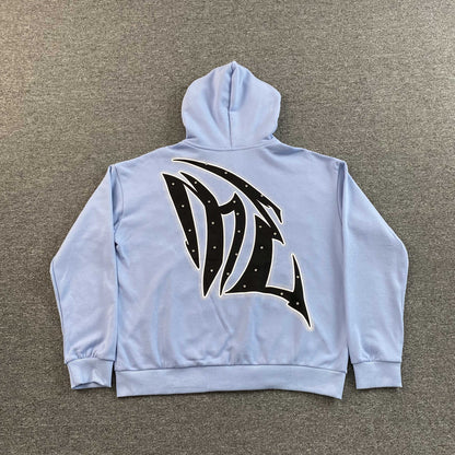 Mixed Emotion Graffiti Jacket Skyblue