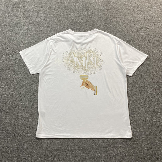 AMIRI CHAMPAGNE CRISTAL TEE WHITE