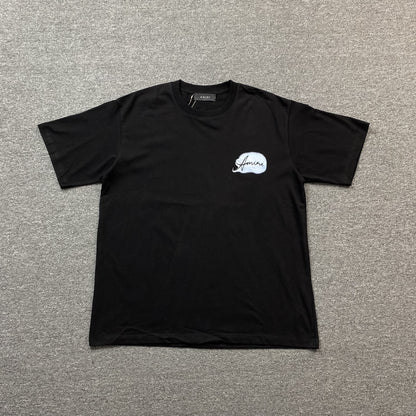 AMIRI PARADISE AIRBRUSH TEE BLACK