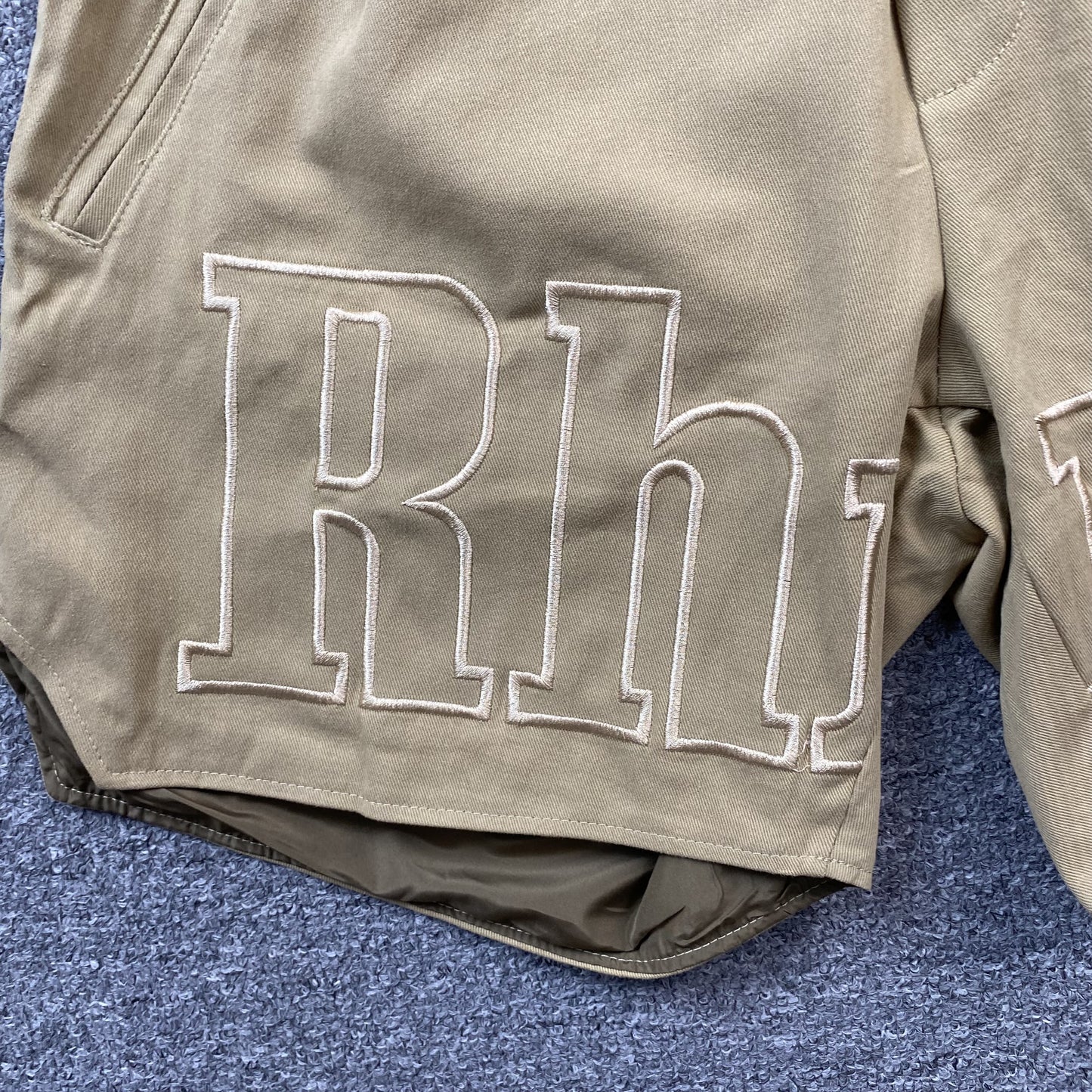 RHUDE SHORTS BEIGE