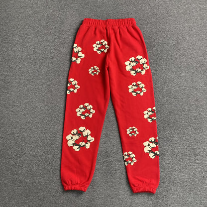 DENIM TEARS X CPFM CACTUS TEARS WREATH PANTS RED