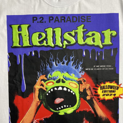 HELLSTAR HORROR BOOK TEE WHITE