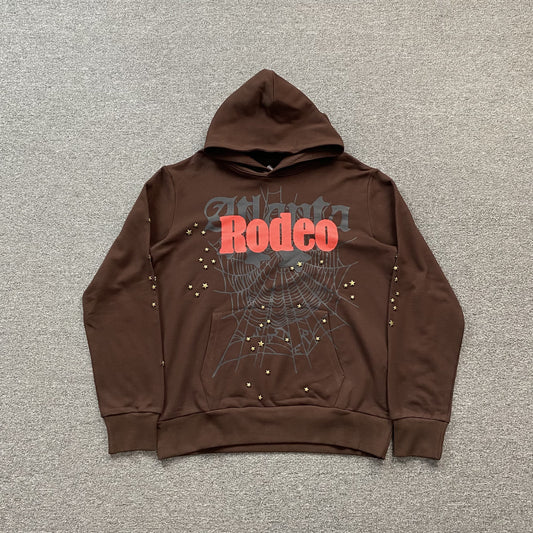 Travis Scott Cactus Jack x Sp5der Days Before Rodeo Hoodie Brown