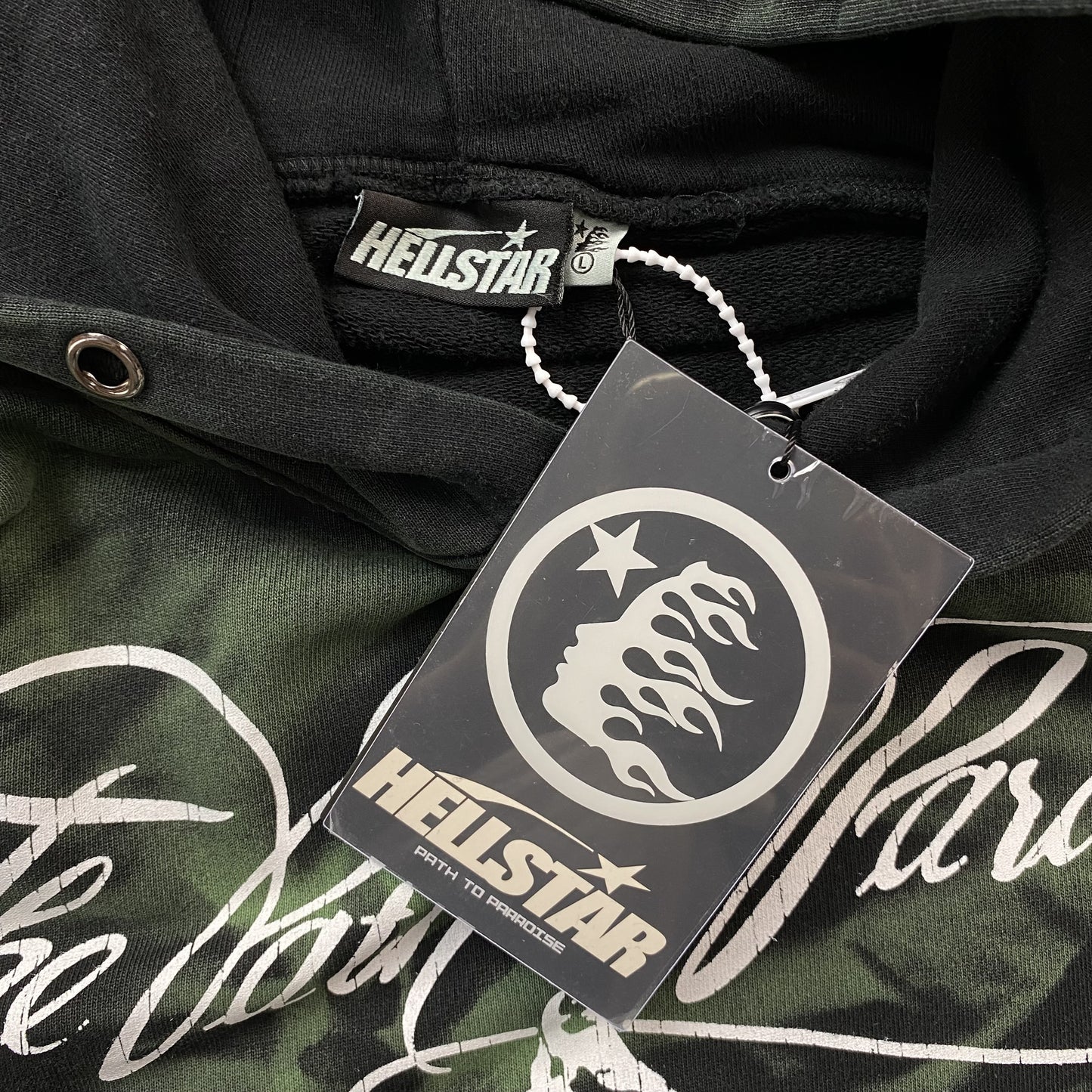 HELLSTAR PATH TO PARADISE HOODIE MARBLE GREEN