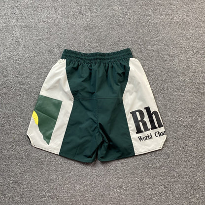 RHUDE SHORTS GREEN