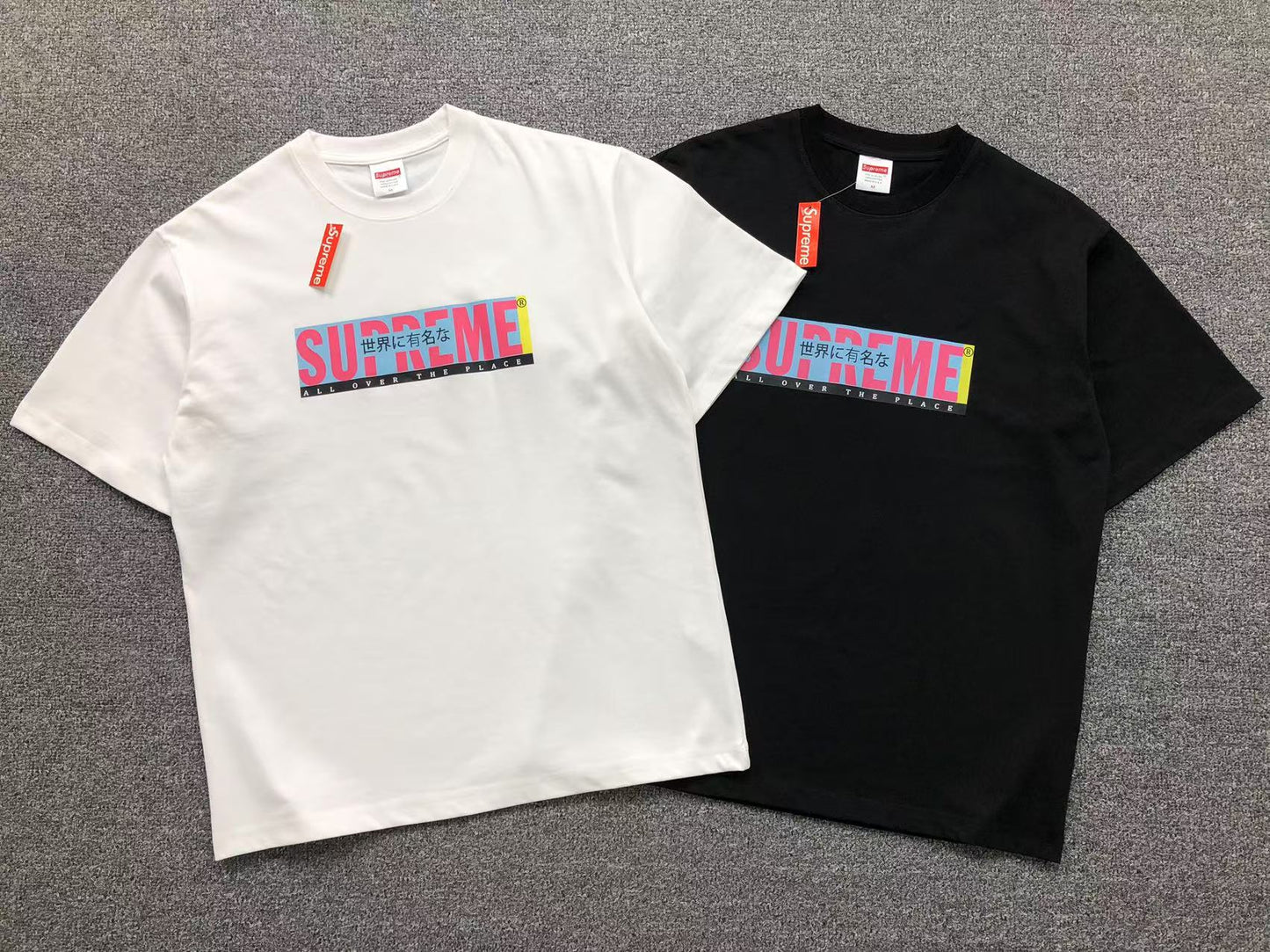 SUPREME ALL OVER TEE BLACK