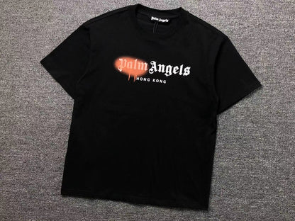 PALM ANGELS HONG KONG SPRAYED TEE BLACK