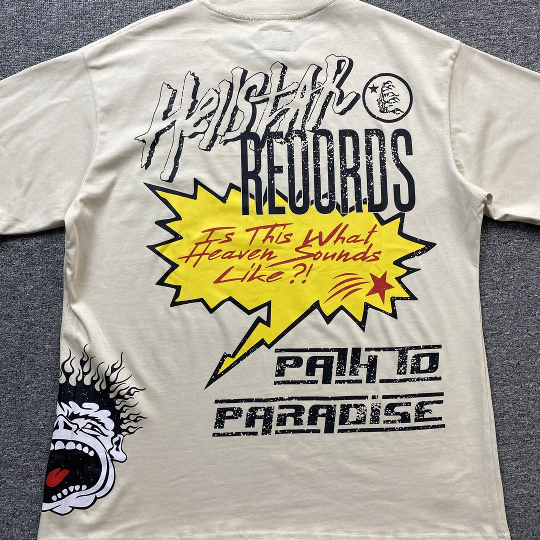 HELLSTAR STUDIOS RECORDS TEE WHITE