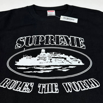 SUPREME CORTEIZ RULES THE WORLD TEE BLACK