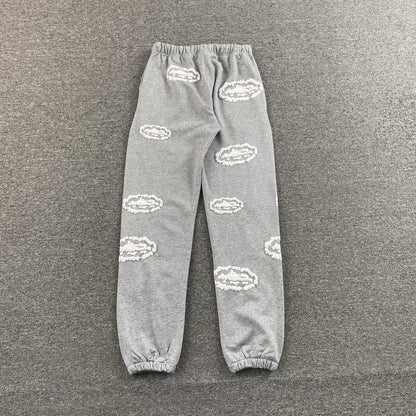 Corteiz x Denim Tears Island Wreath Pants Grey