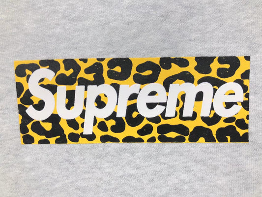 Supreme Shanghai Box Logo Hoodie Heather Grey