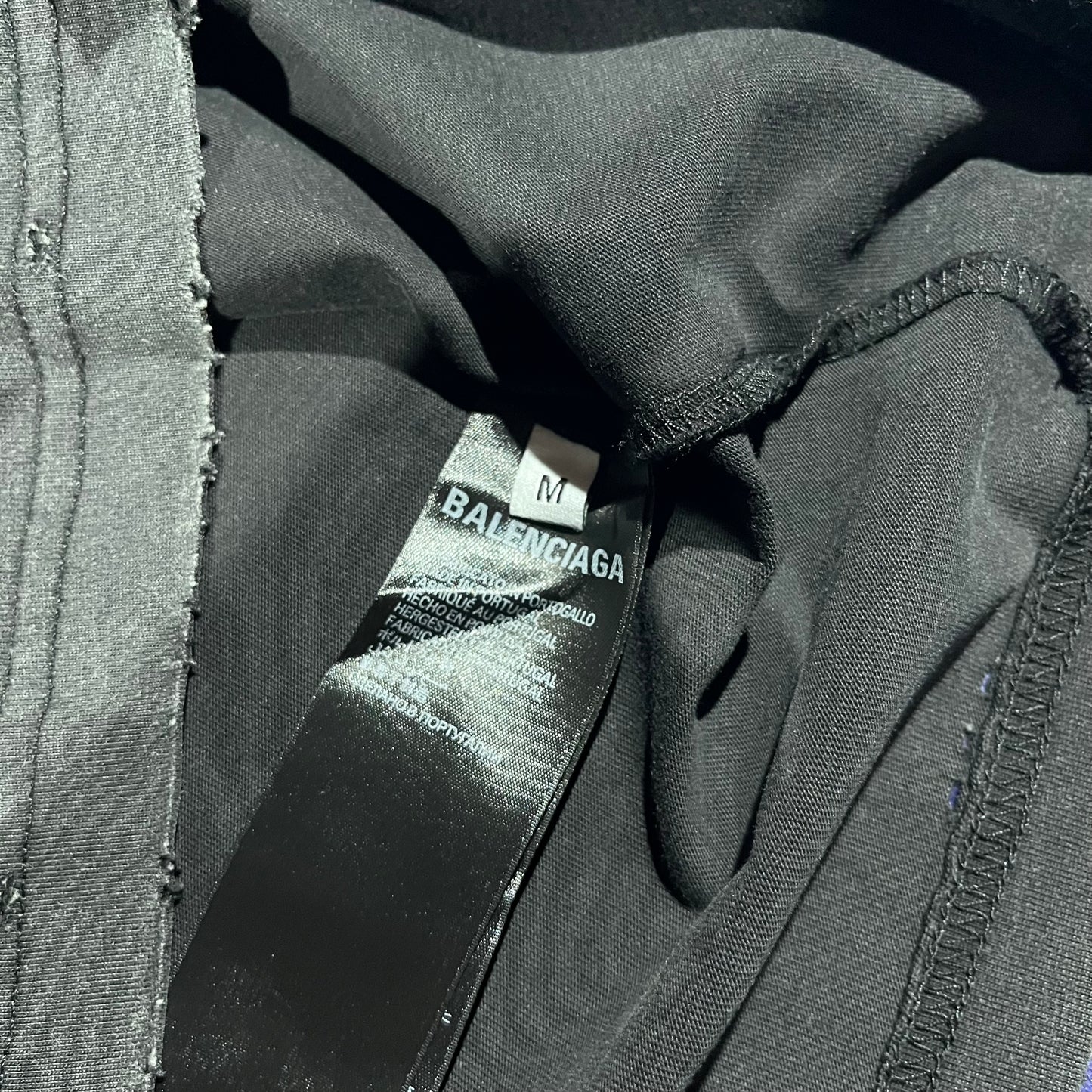 Remera Balenciaga Burning Unity Negra M