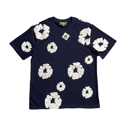 DENIM TEARS THE COTTON WREATH TEE NAVY