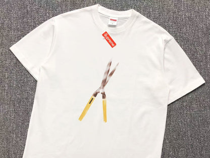 SUPREME SHEARS TEE WHITE